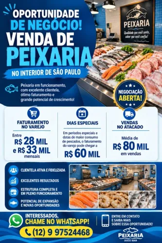 PEIXARIA MONTADA NO VALE DO PARAIBA