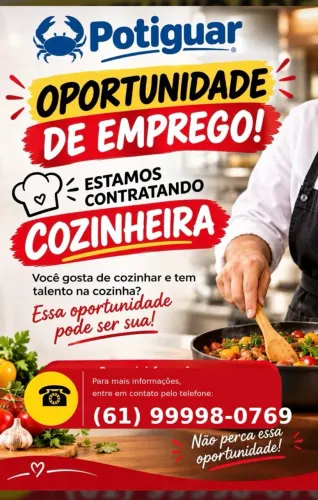 Vaga de cozinheira