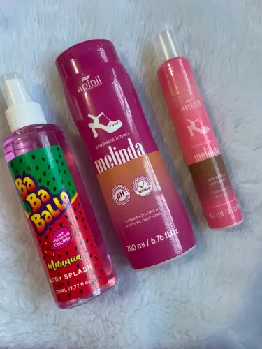 Kit Body Splash + Sabonete Íntimo + perfume de calcinha
