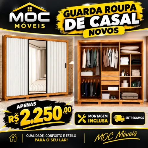 GUARDA ROUPA DE CASAL NOVOS 