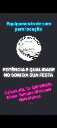 ALUGUEL DE SOM, FOTOGRAFIA, FILMAGEM P/ FESTAS, EVENTOS E SHOWS AO VIVO