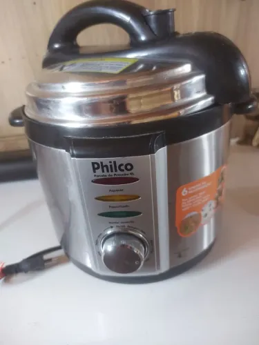 Fogão cooktop tripla chama 4 bocas /panela de pressão elétrica 4 litros 220v