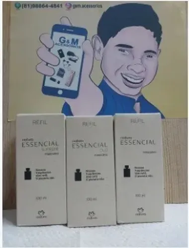 Perfume Gabriela Sabatini 60ml,Refil Essencial Oud ou Egeo Pina Blast 90ml Original.