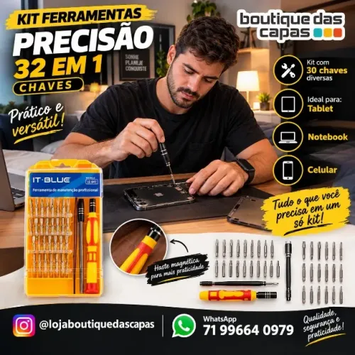 KIT CHAVE DE MANUTENÇÃO CELULAR COMPUTADOR NOTEBOOK LUATEK LK-6035