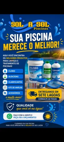 Cloro para piscina.