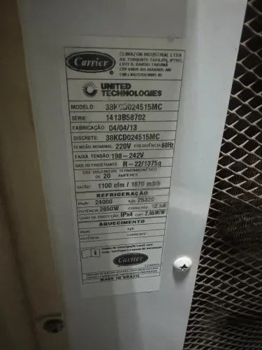 Ar condicionado CASSETE K7 4 vias CARRIER - seminovo