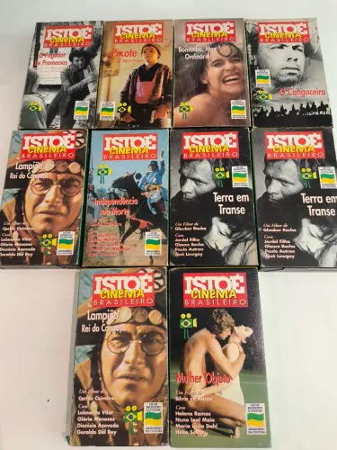 Lote Coleção Fitas VHS Cinema Brasileiro - Revista IstoÉ (10 Unidades)