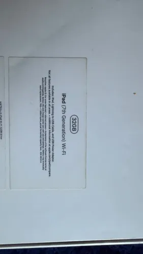 Caixa vazia iPad 7 32gb Wi-Fi versão americana