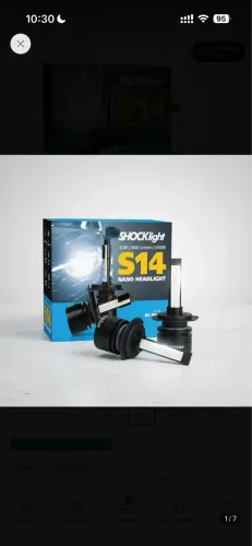 Par de lâmpadas led h7 shocklight