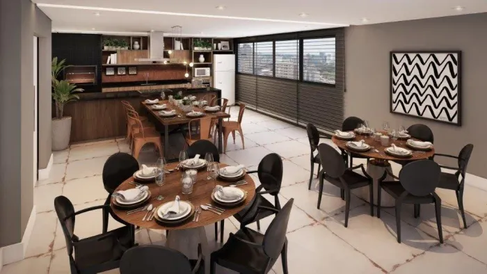 Studio mobiliado no centro de Curitiba pronto para morar ou investir