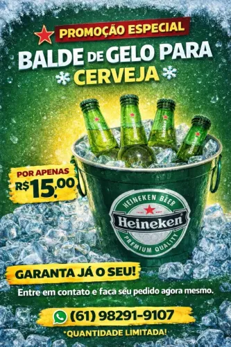 Balde de Gelo para Cerveja 