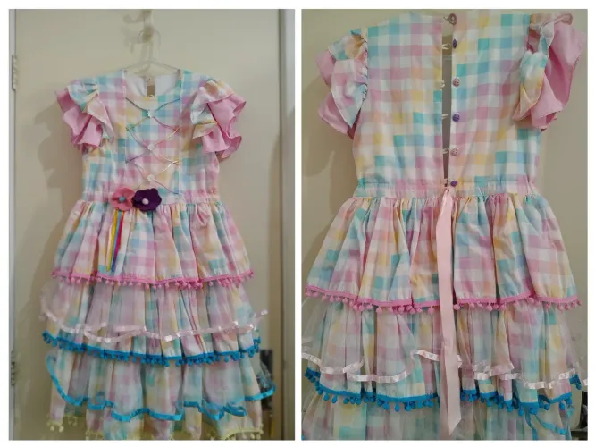Vestido de Festa Junina Luxo