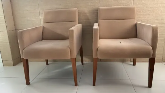 Poltronas Bege Sala de Estar - Usadas