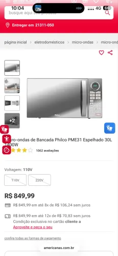 Vendo microondas precisa trocar tomada está ruim