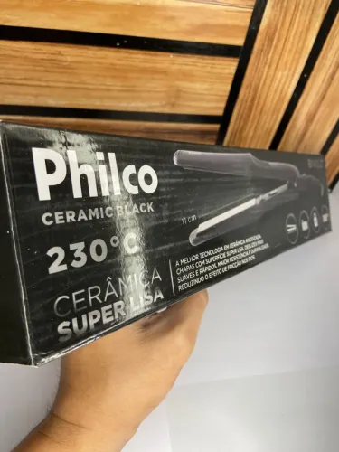 Prancha Chapinha Cerâmica Black 230° - Philco an3