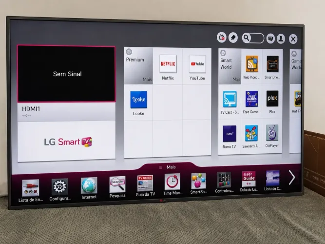 TV LG 60 polegadas e TV AOC 43 polegadas