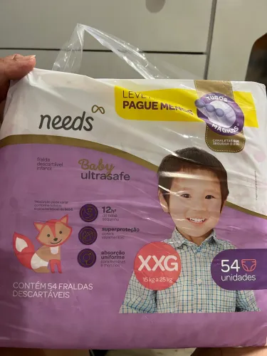 Fralda descartável 54 unidades tamanho XXG