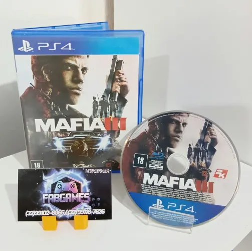 Jogo PS4 Mafia 3. Aqui na LOJA FABGAMES. Loja física 