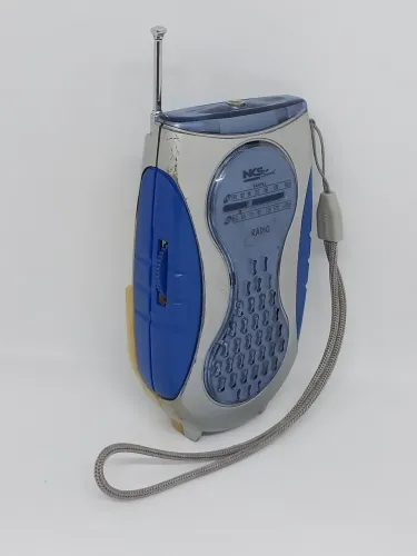 Rádio de Pilha Portátil NKS AM/FM Vintage - Funcionando