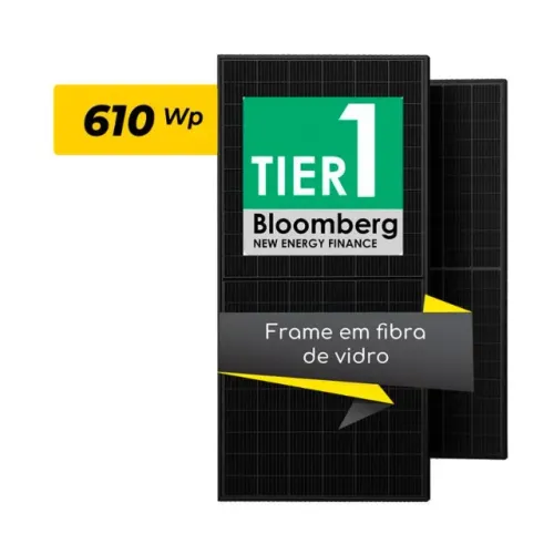 MODULO BIFACIAL 132 CEL. N TYPE 610W BLACK FRAME CABO 0.3M OSDA