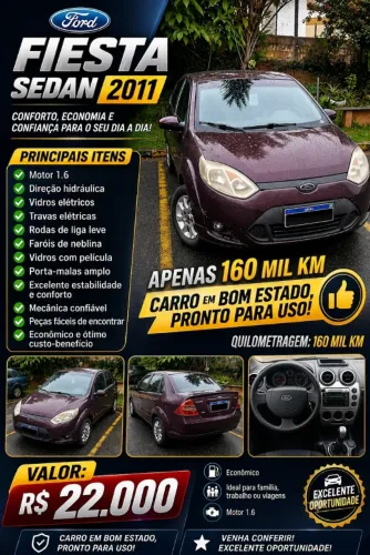 Ford Fiesta Sed. 1.6 8V Flex 4P 2011