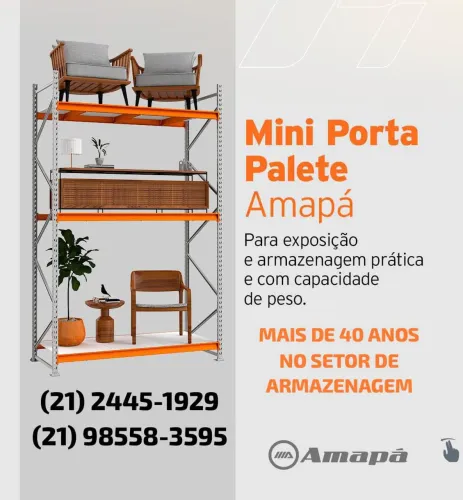 Mini Porta Pallet Estante Industrial - Metalúrgica Amapá | A partir 599,00