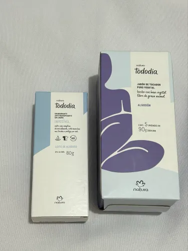 Kit sabonete natura e antitranspirante algodão