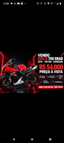 SUZUKI SRAD 750 2016 - 19.000 Km