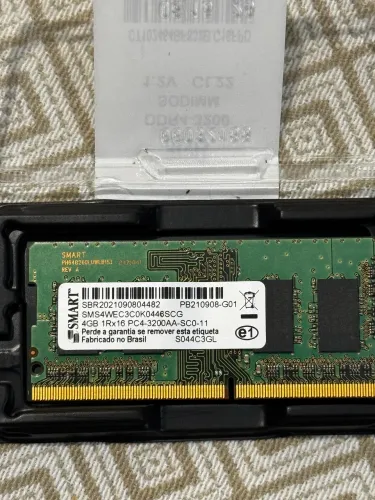 Memória DDR4 Notebook 4gb 3200mhz