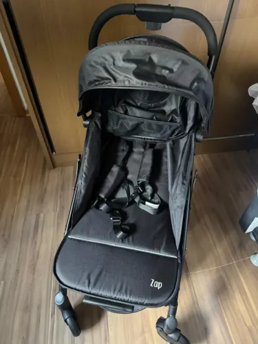 Carrinho De Bebê Zap Black E Bebê Conforto Touring X Preto