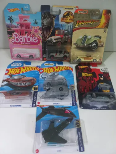 Miniaturas Hotwheels Lote temático (7 unidades)