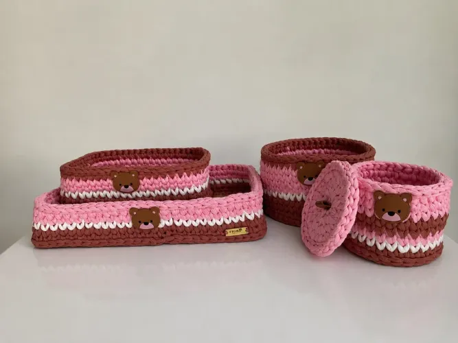 Kit Higiene Crochê - Menina