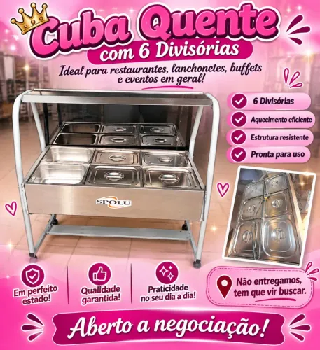 Cuba quente 6 divisórias