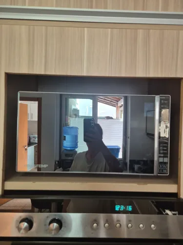 Micro-ondas inox espelhado brastemp somente hoje