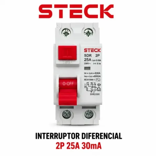 Interruptor Diferencial 2P 25A 30mA