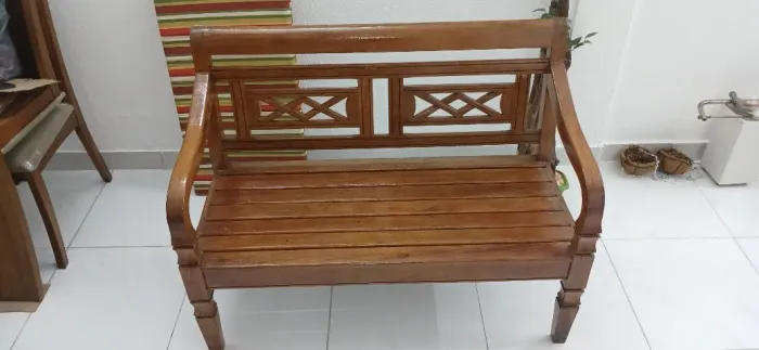 Banco Madeira Maciça Artesanal