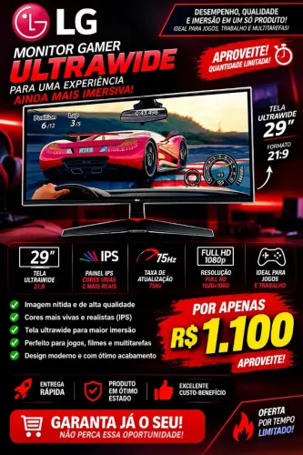 Monitor LG 29 ultrawide