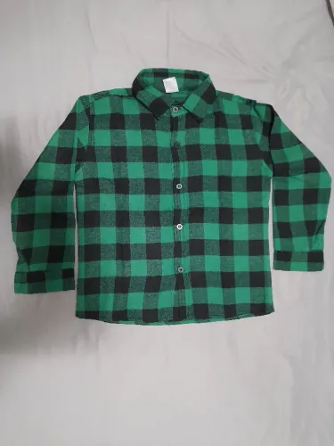 Camisa Xadrez Verde - Tamanho 8
