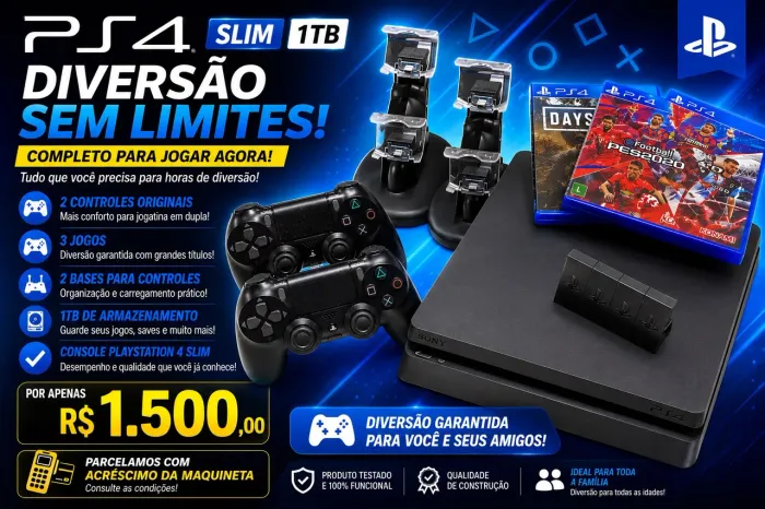 Vendo PS4 completo 