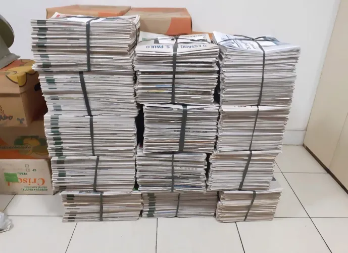 Jornal limpo 10 kg