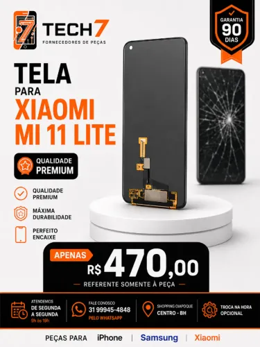 Tela Xiaomi Mi 11 LITE - Bom Custo-Beneficio com Garantia de 90 Dias
