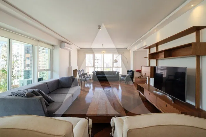 Apartamento mobiliado para locação na Vila Nova Conceição | 221 m² | 4 suítes | 3 vagas