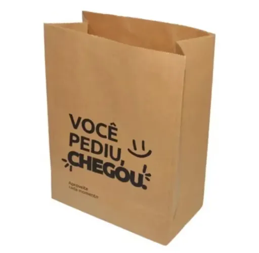 Saco papel pardo delivery 50 un- Novo 