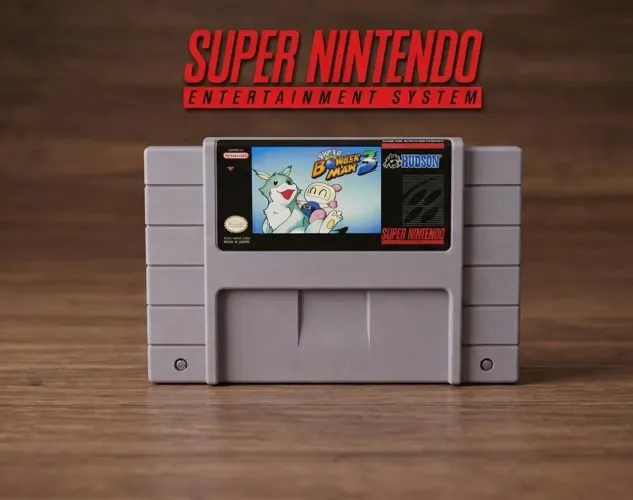 Jogo Bomberman 3 super Nintendo repro SNES.