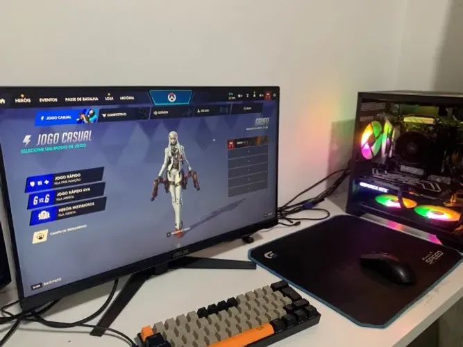 PC GAMER COMPLETO RYZEN 7 5700G RTX 4060 32 GB RAM + MONITOR GAMER ASUS 165HZ
