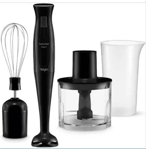 Mixer Vertical Elgin 200W | Turbo Chef, 3 em 1, Preto, 220v