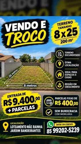 Terreno 8x25