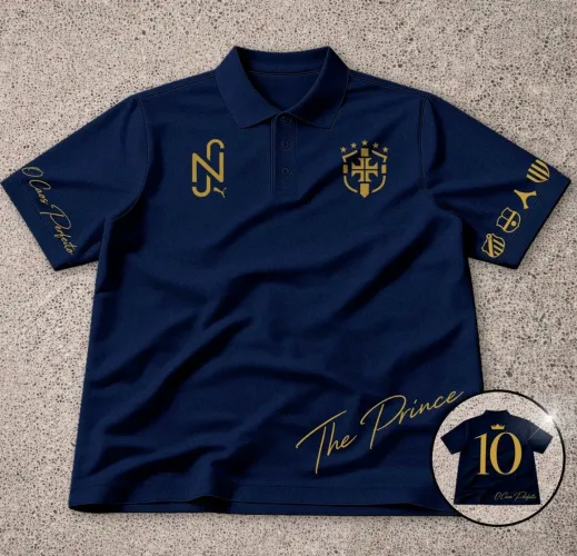 Camisa Polo Neymar Jr. Edição Especial 'The Prince' - Golden Details (Nova)