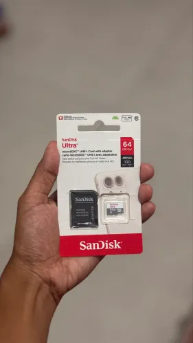 Cartão De Memória Micro Sdxc Sandisk Ultra 64gb Com Adaptador