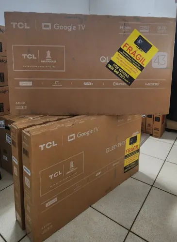 TV TCL 43 Polegadas QLED Full HD Google TV - Nova<br>Descrição: